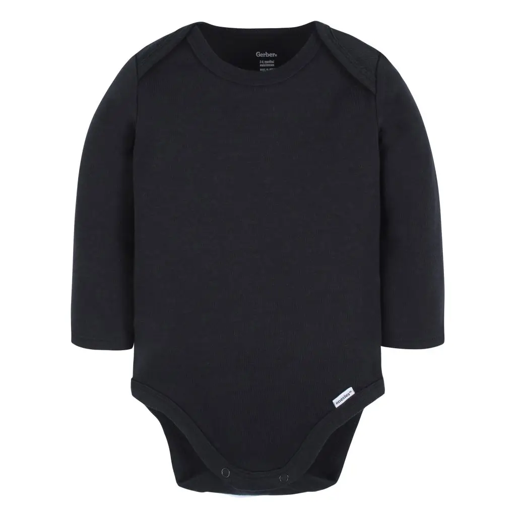 Baby Bodysuit Long, Black