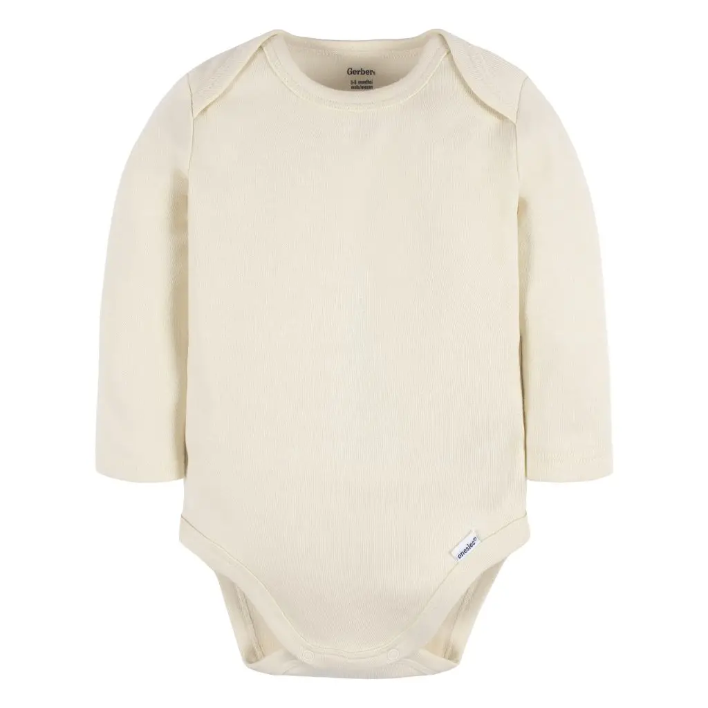 Baby Bodysuit Long, Natural