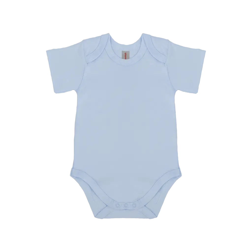 Baby Bodysuit Short, Baby Blue
