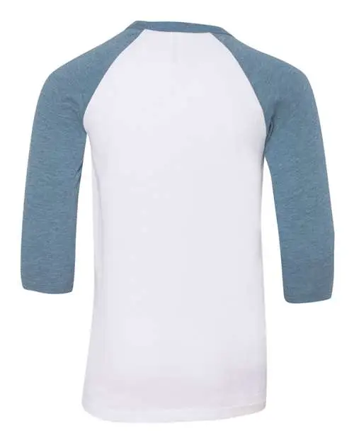 Bella+Canvas Raglan Youth T-Shirt, back