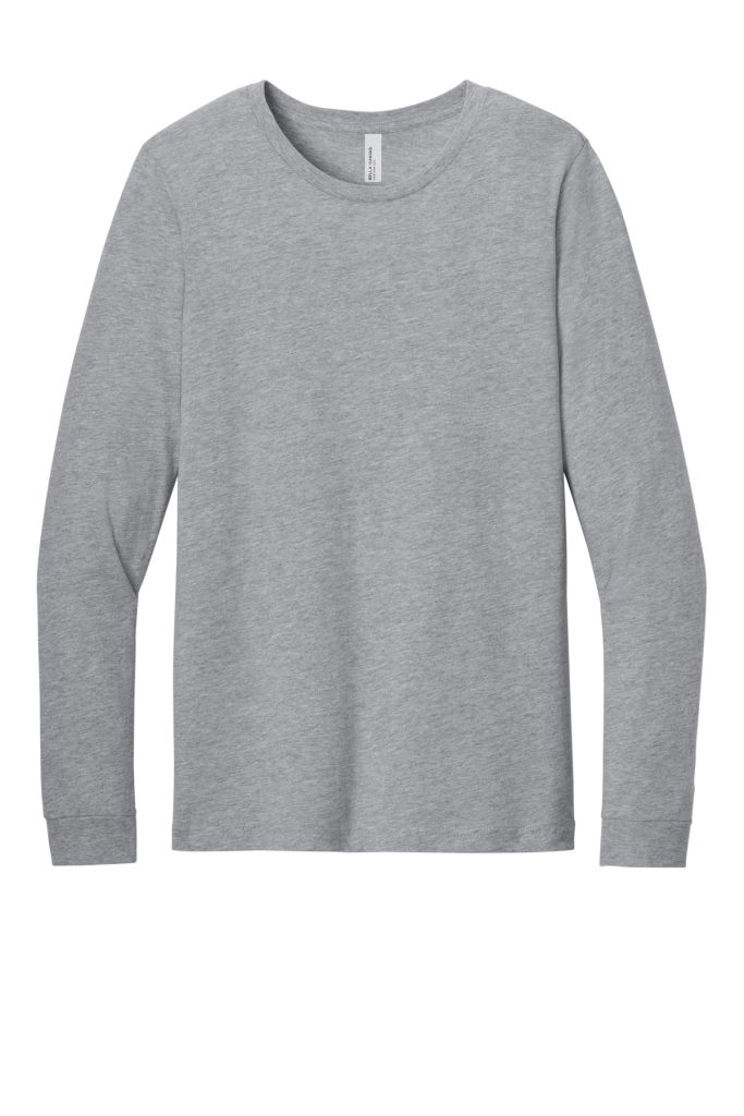 Bella+Canvas Unisex Long Sleeve, Athletic Heather