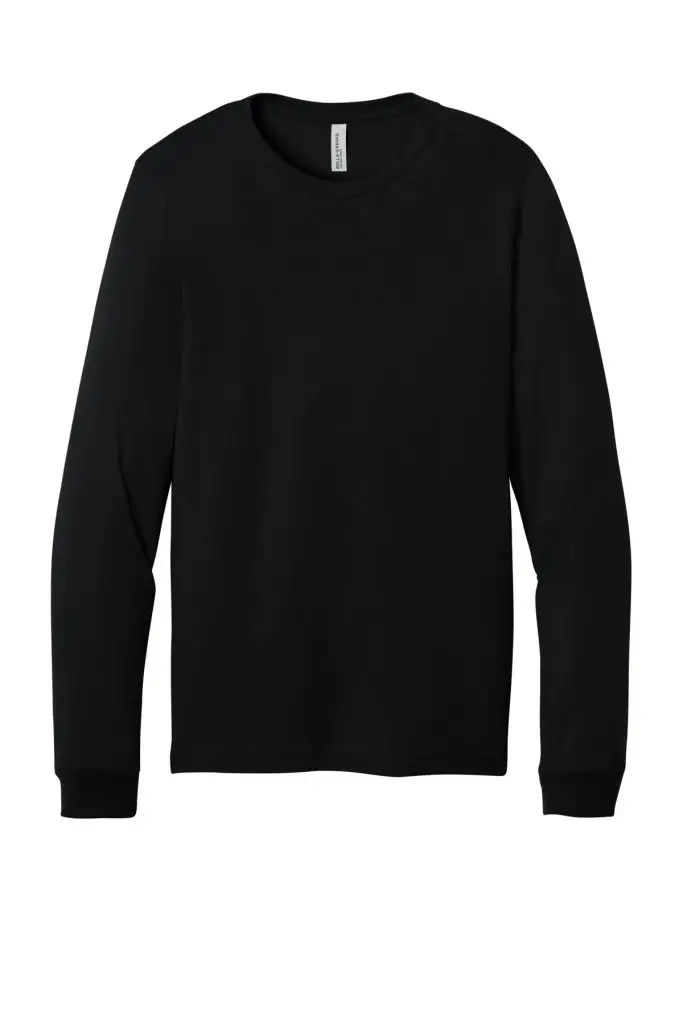Bella+Canvas Unisex Long Sleeve, Black