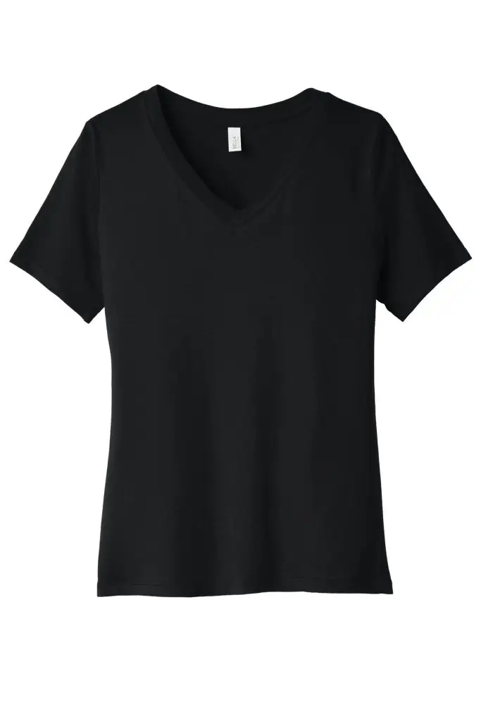 Bella+Canvas Women V-Neck, Black