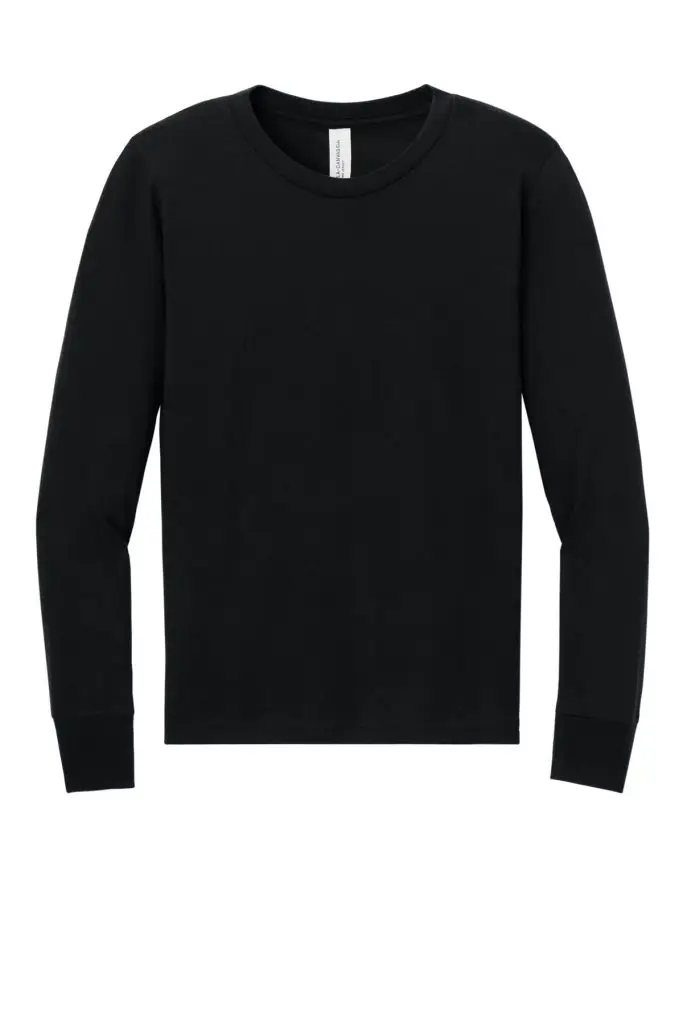 Bella+Canvas Youth Long Sleeve, Black